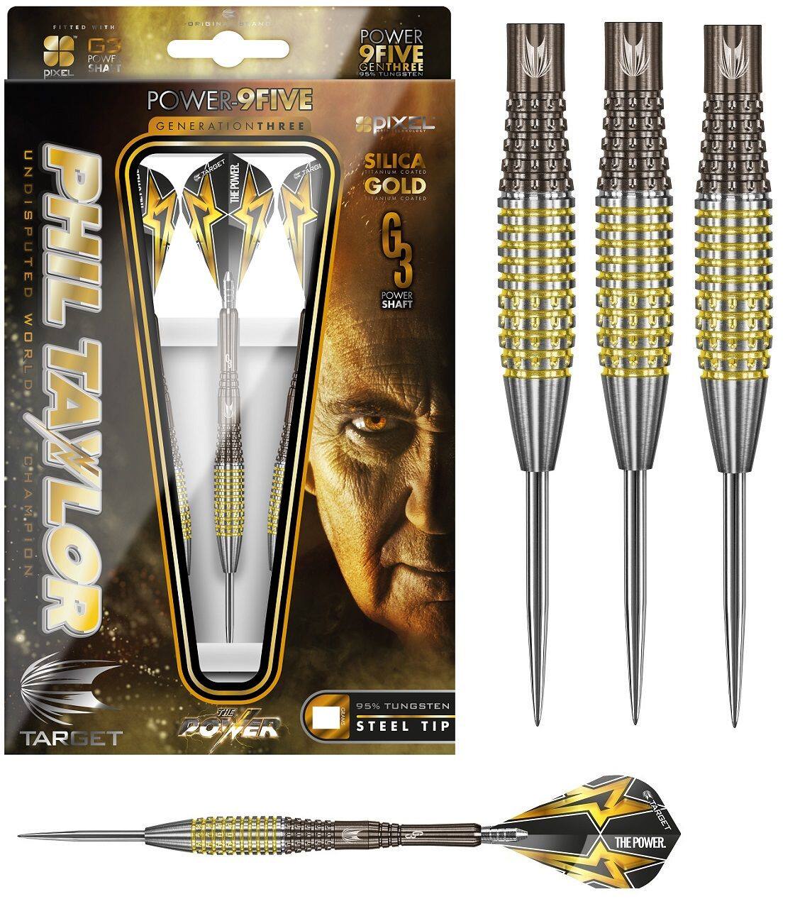 g3target泰勒三代taylorpower9five钛合金钨钢飞镖飞镖