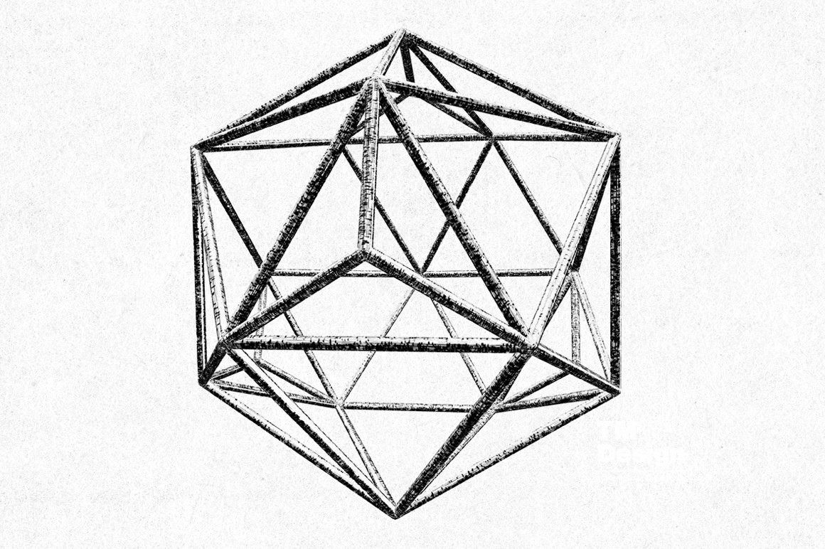 30款3d立体高清渲染金属质感几何3维形状设计素材