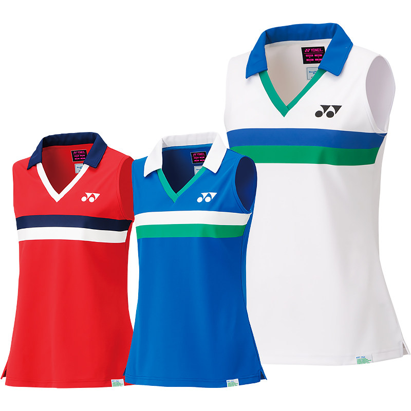 周年纪念yonex尤尼克斯yy羽毛球服女大赛无袖vc速干羽毛球服