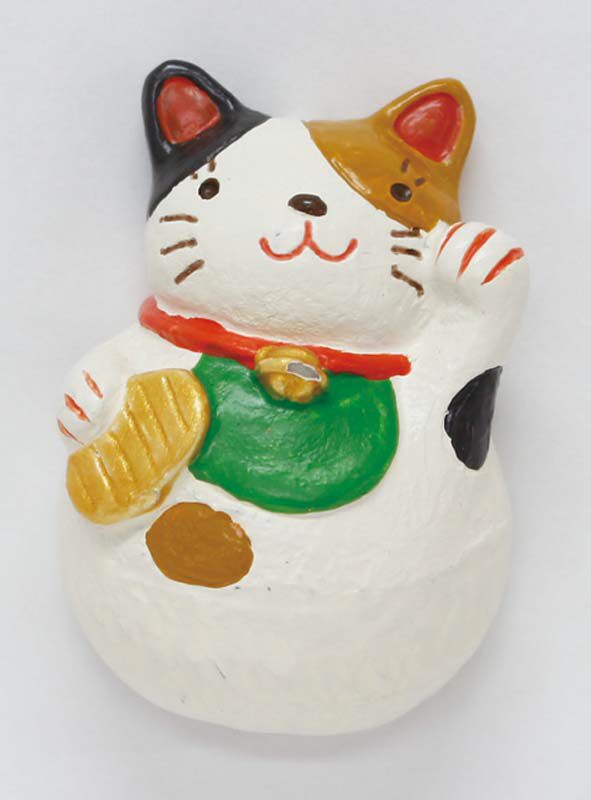 zakka日本和风招财猫达摩新款复古古风树脂冰箱冰箱磁性贴