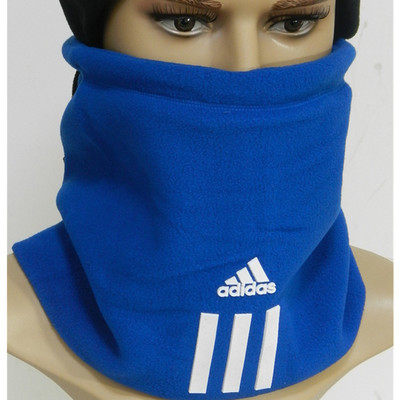 足球运动围脖冬季保暖双层抓绒加厚脖套户外围巾