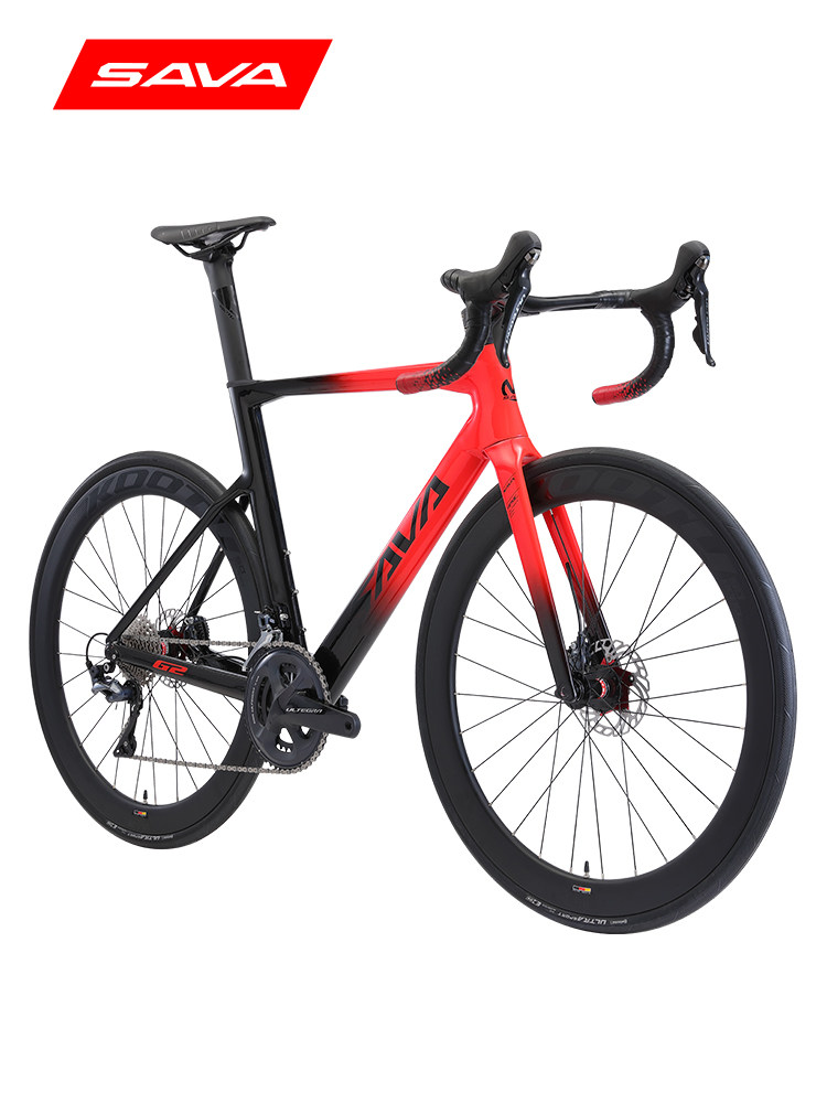 sava公路自行车全隐藏式内走碳纤维速碟禧玛诺8020公路自行车