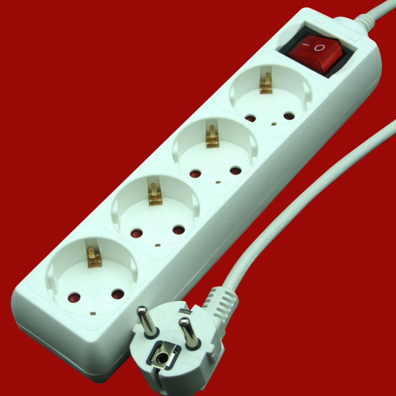 欧标插排延长线插座德标接线适用欧洲德国德国法转换插头