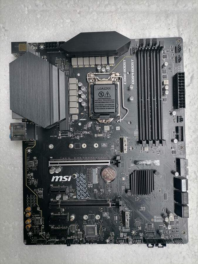 一年msi微星z490s011200针ddr4电竞主板支持i710700主板