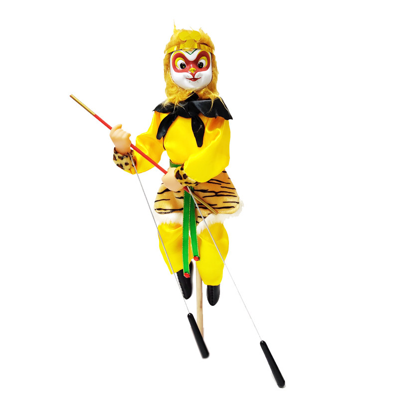 杖头木偶娃娃孙悟空新款傀儡人偶可动玩具客厅玄关电视柜创意摆件