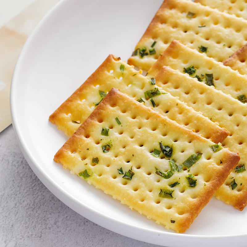 苏打饼干香葱梳打早餐代餐食品葱香芝麻咸味苏打饼干
