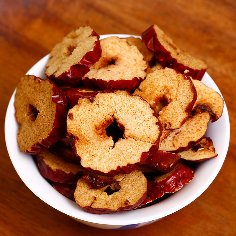 芋小鲜红枣片500g酥脆红枣干无核新疆特产灰枣子脆枣泡茶香酥枣圈