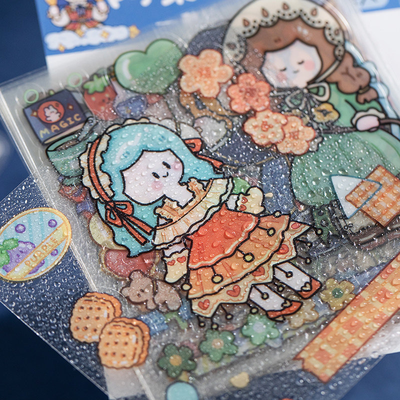 有控人物手账可爱贴画装饰手帐cos卡通人阿果贴纸