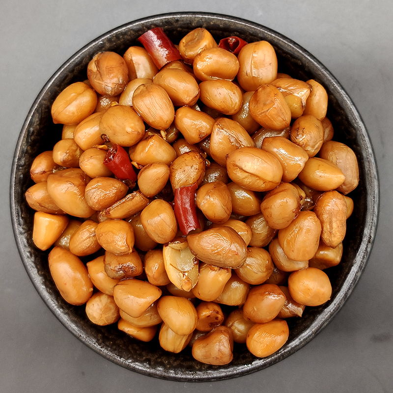 卤味麻辣花生米250g不带下饭下酒凉菜真空袋装凉菜