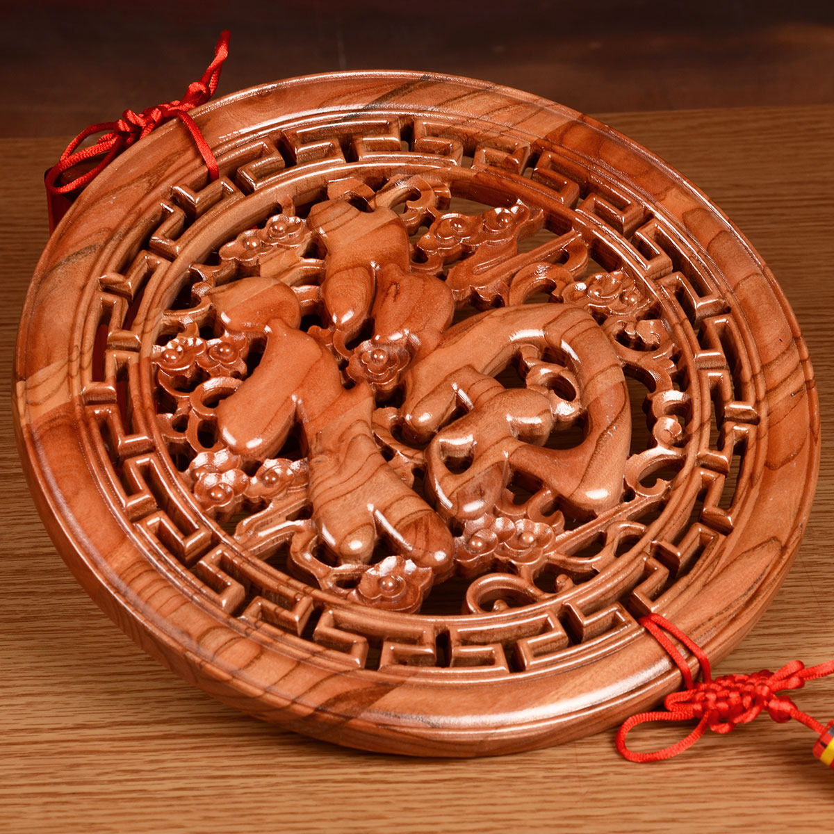 送福阁天然桃木木剑福字挂件木雕眼前家居工艺饰品木雕