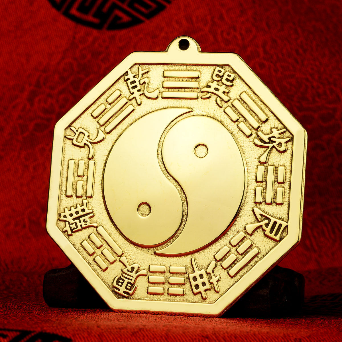 送福阁开光铜太极九宫八卦镜凹凸镜平镜镇宅辟邪招财开运化煞摆件