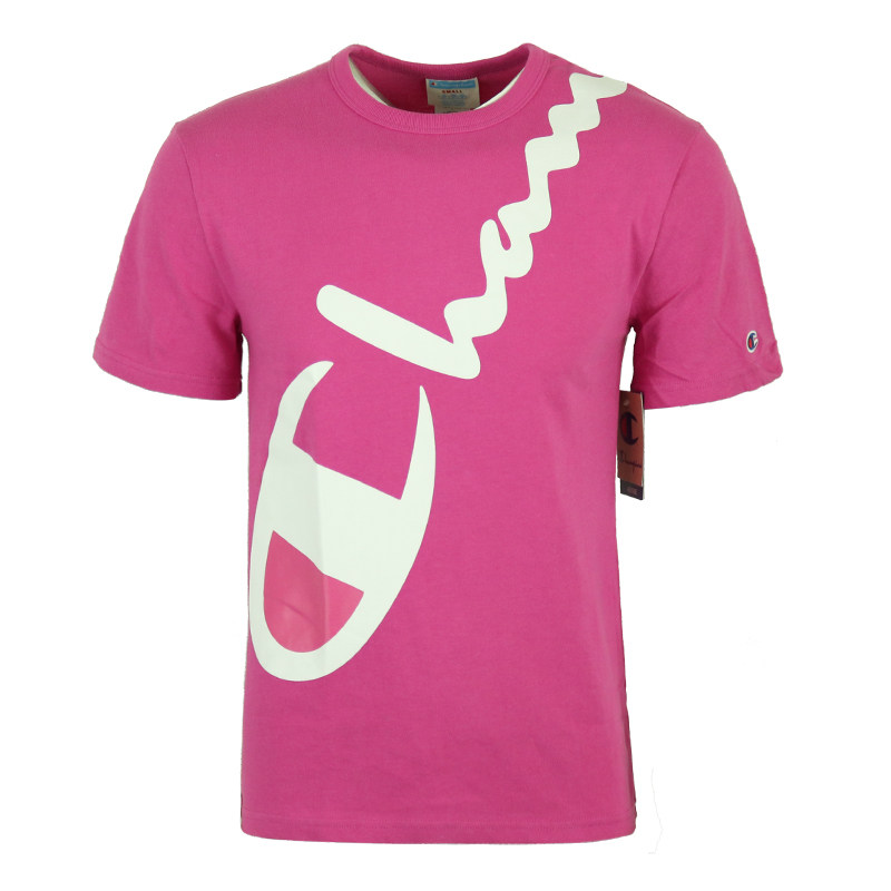 断码清仓特价champion男士短袖t恤大logo圆领半袖时尚印花半截袖