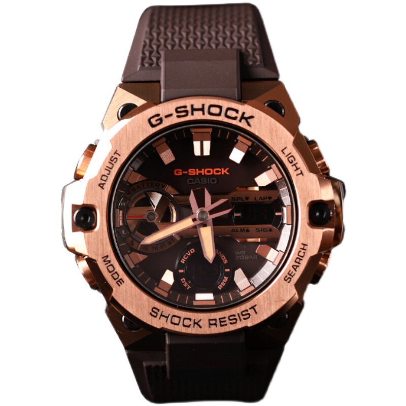 卡西欧gshock光太空探索火星光动能蓝牙运动表男gstb400mv5a