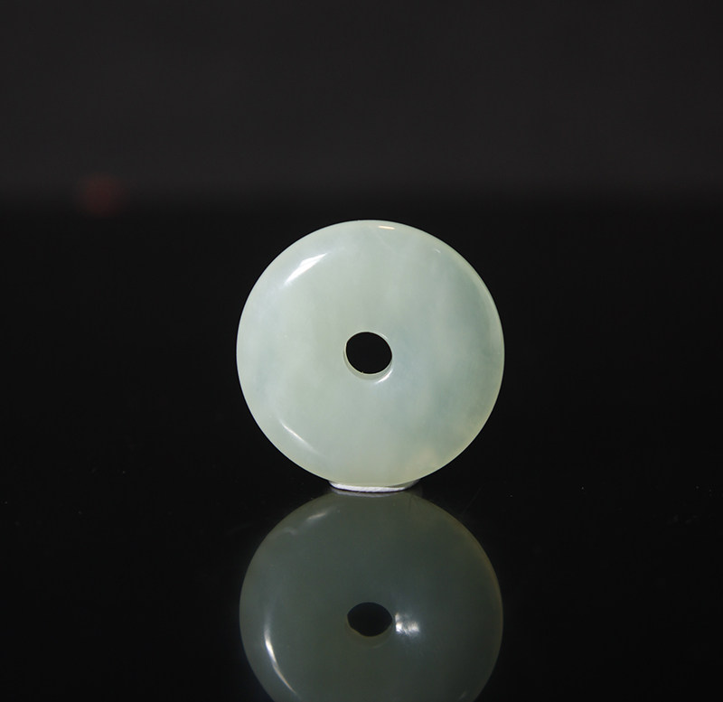 素喜正品岫玉平安扣莲花吊坠男女女款宝宝冰种其他