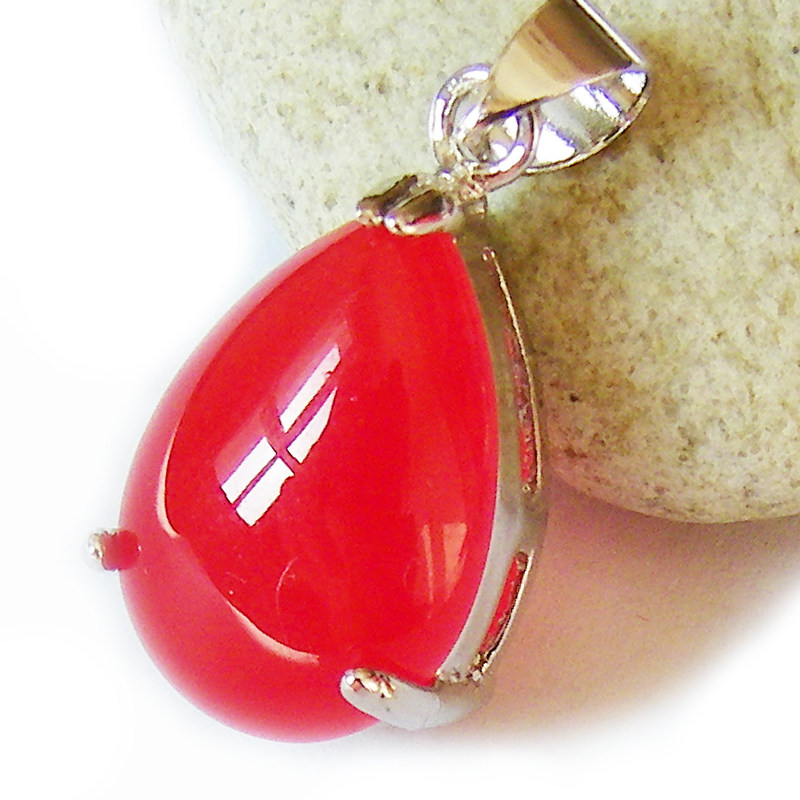 天然金镶玉鸡血红宝石玉石颈吊坠子项链项坠