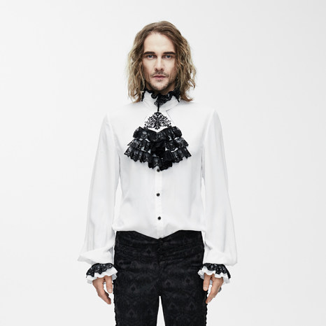 小破家devilfashion恶魔时尚男装复古维多利亚欧洲宫廷贵族衬衫衬衫