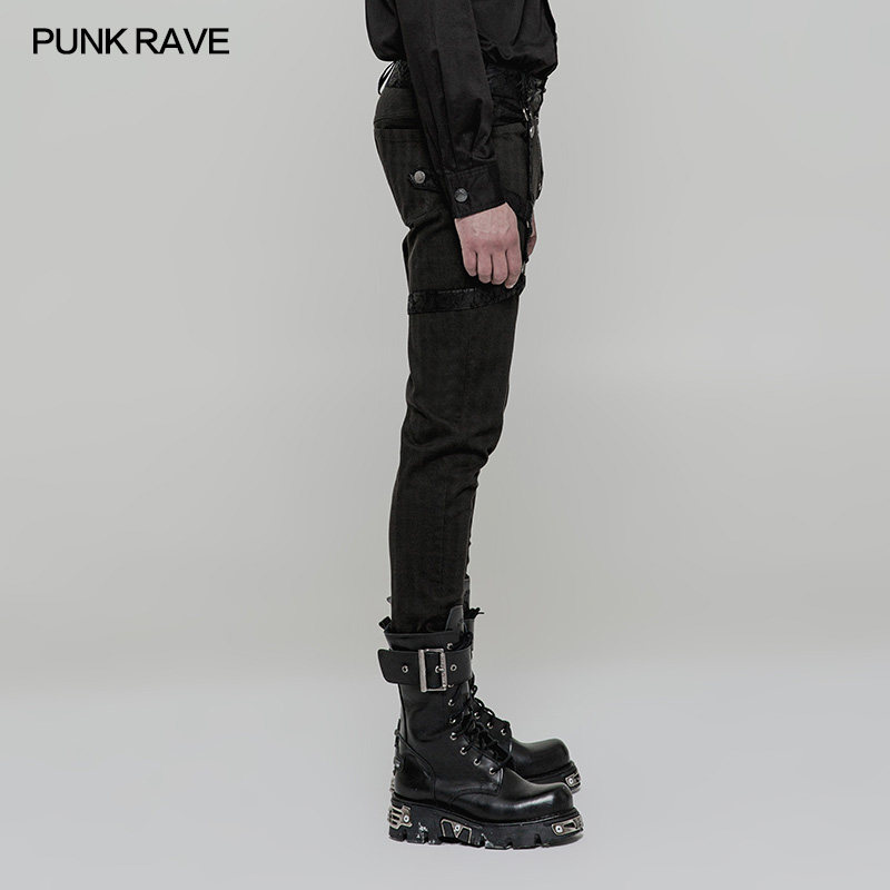 punkrave骨灰系列steampunk长裤蒸汽朋克摇滚裤子休闲裤