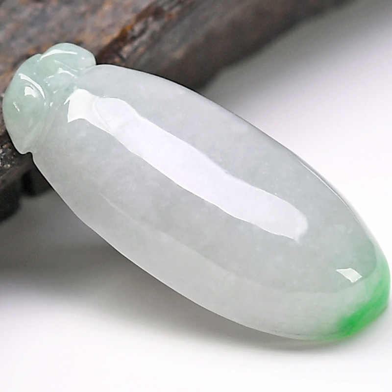 吊坠印象x1674翡翠福瓜白底翠玉缅甸天然翡翠挂件颈饰