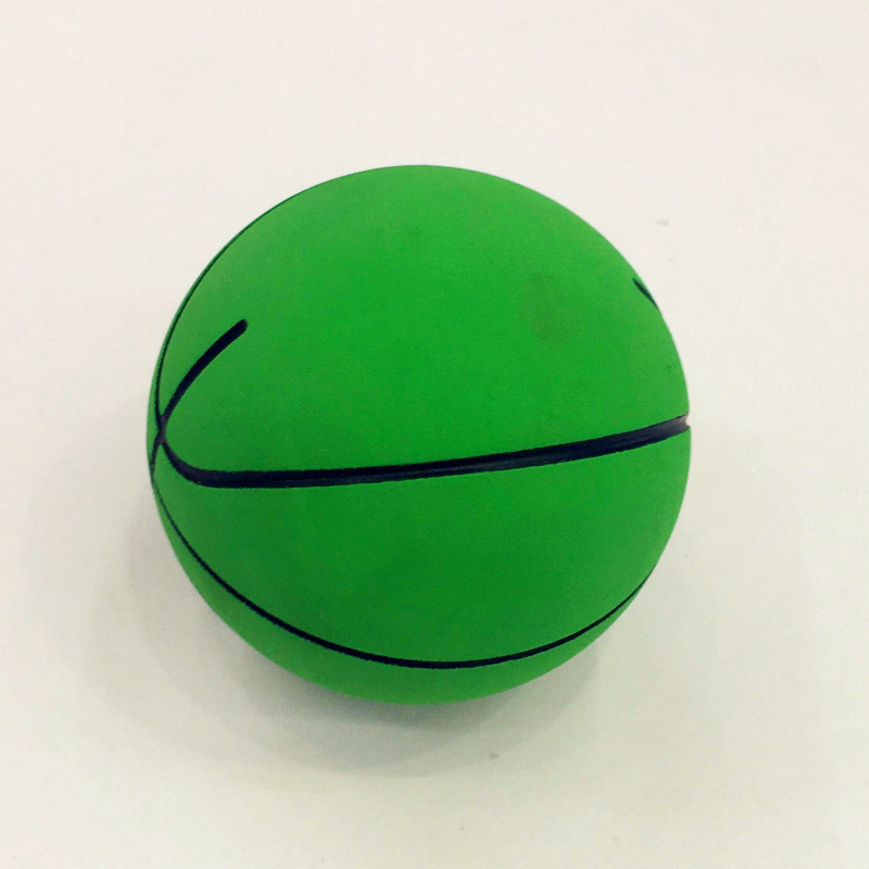 篮球橡胶模型儿童玩具训练减压60mm迷你空心球迷球类玩具
