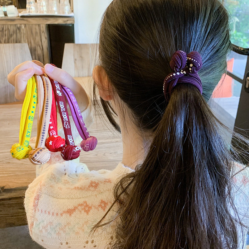 轻轻轻慢儿童头饰成人发绳中国结弹力发圈无接缝发饰
