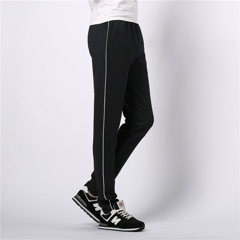 深蓝白边中学生校服裤子一条杠初高中学生校裤男士运动长裤秋冬款