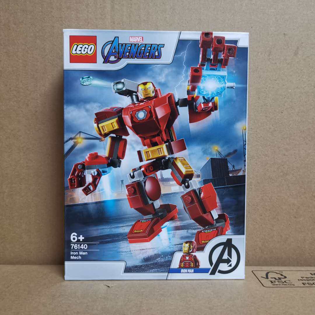 新品乐高lego超级英雄钢铁侠机甲76140正品现货塑料积木