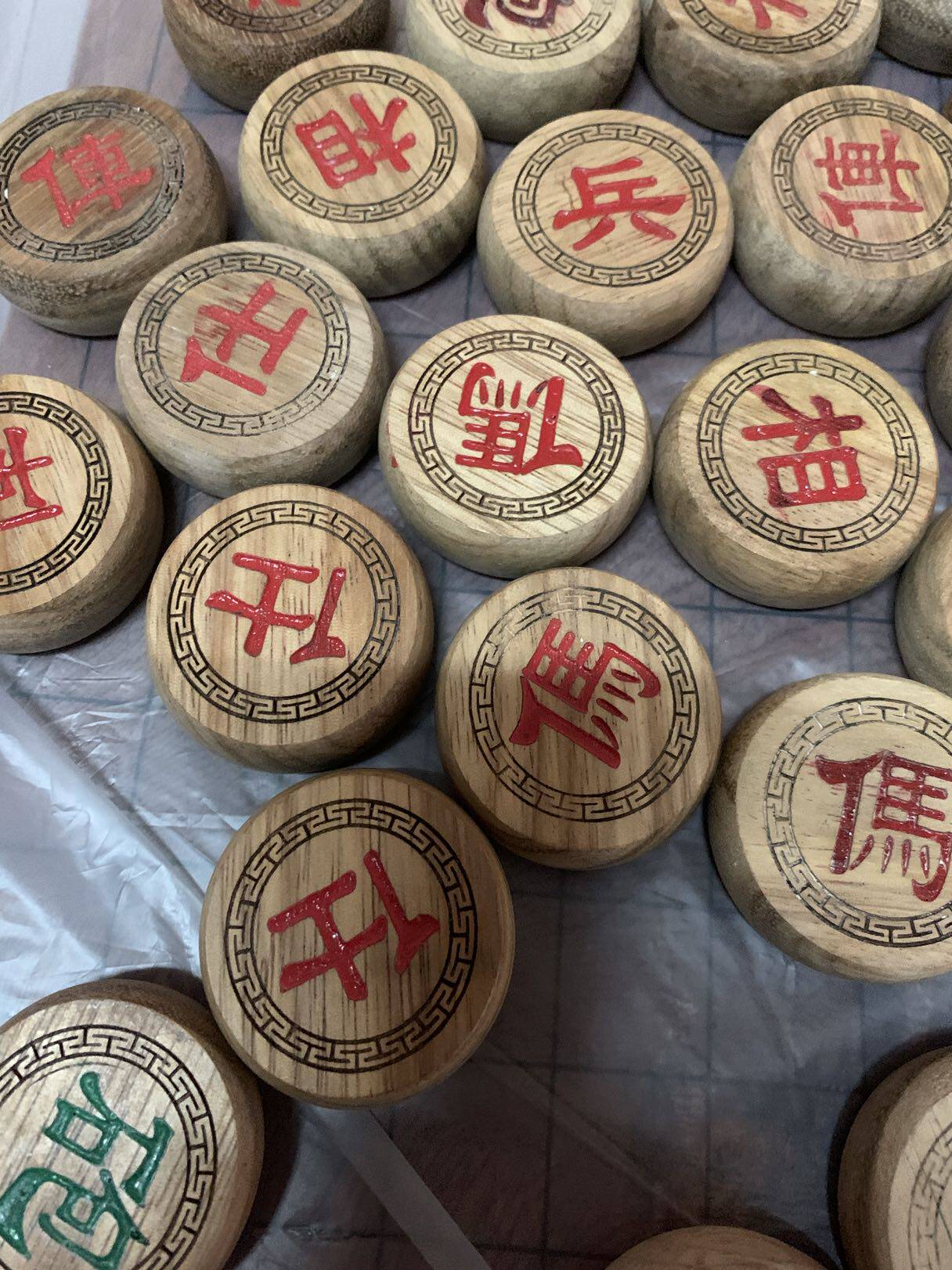 象棋中国象棋实木榉木桉木红酸枝小叶紫檀红木单个中国象棋