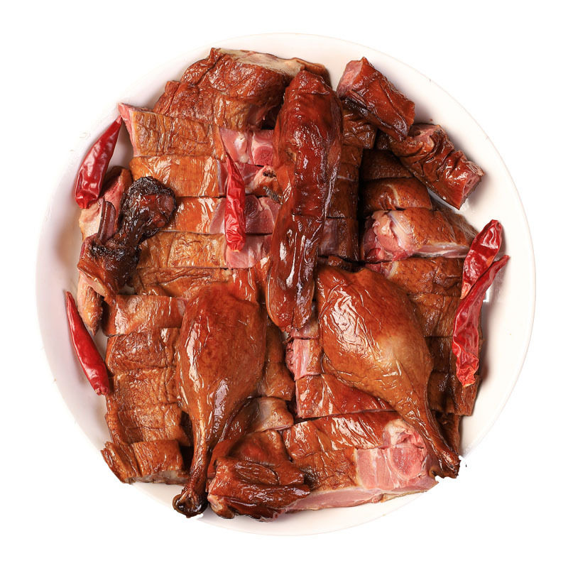 腊鸭湖南特产烟熏农家自制风干鸭肉900g鸭子腊