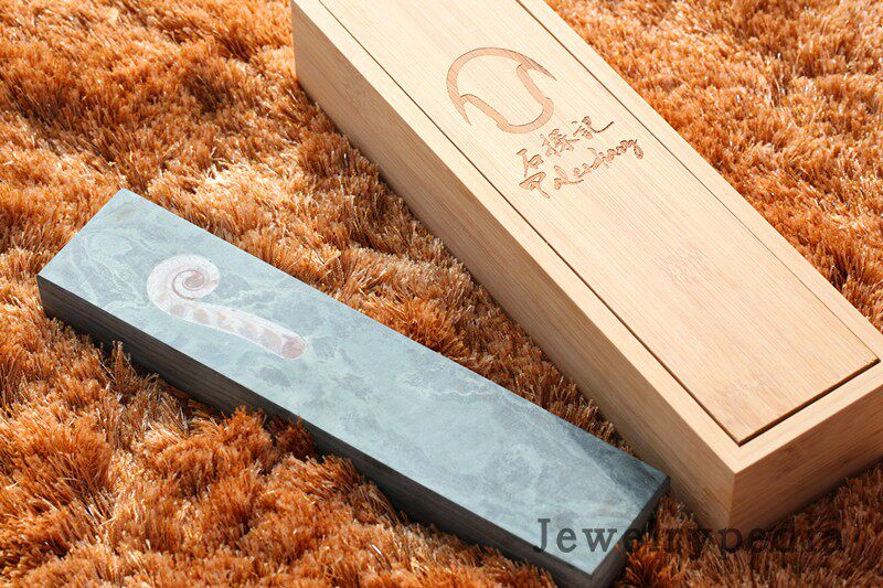 jewelrypedia喇叭角石化石镇历史文化年节送礼良品珠宝奇石