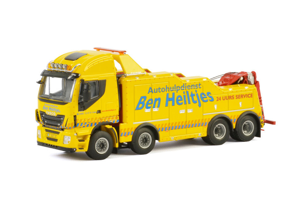 模型wsi比例iveco依维柯8x4清障车benheiltjes涂装车模