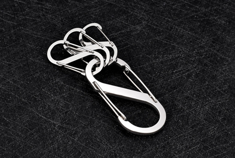 4号7号9号不锈钢8字挂扣汽车钥匙扣配件钥匙钥匙扣