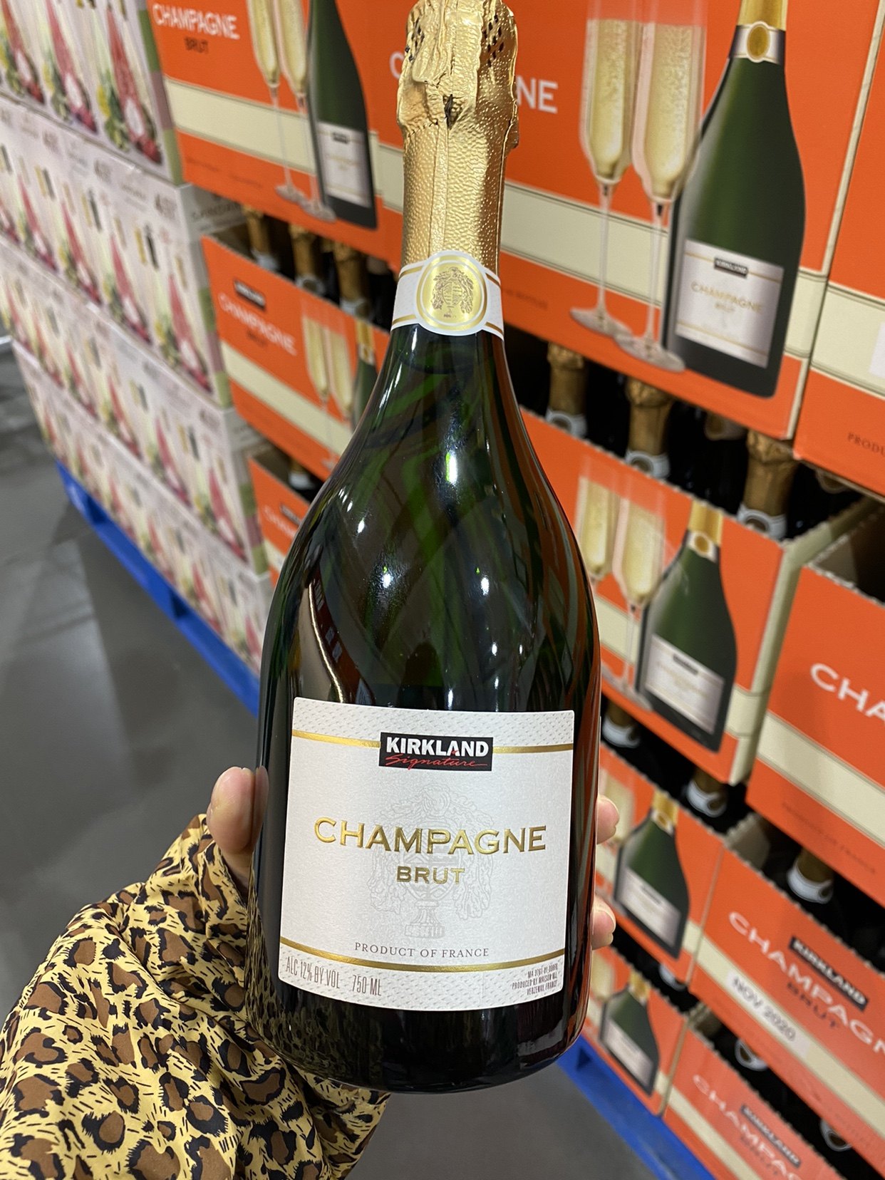 上海costco代购法国进口kirkland科克兰香槟酒天然高泡起泡及香槟葡萄