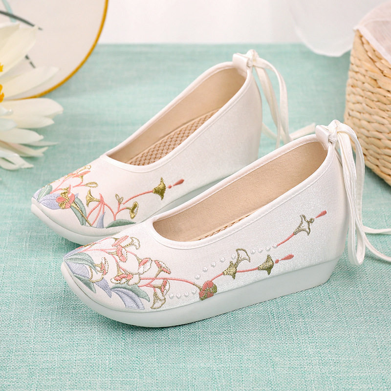 莘夏登云履汉服鞋子女古风增高翘首布鞋汉服古典舞鞋