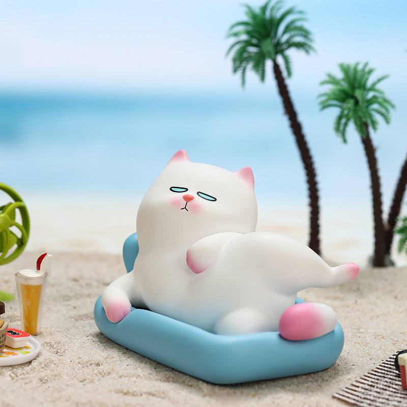 vivicat懒坐系列盲盒泡泡玛特popmart潮玩猫咪公仔潮玩盲盒