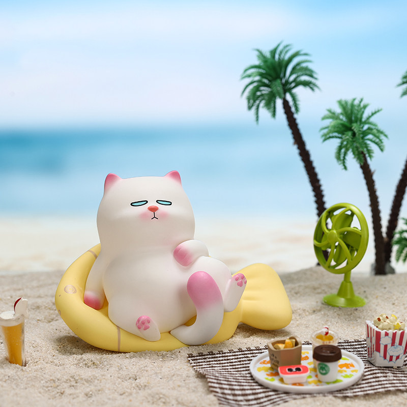 vivicat懒坐系列盲盒泡泡玛特popmart潮玩猫咪公仔潮玩盲盒