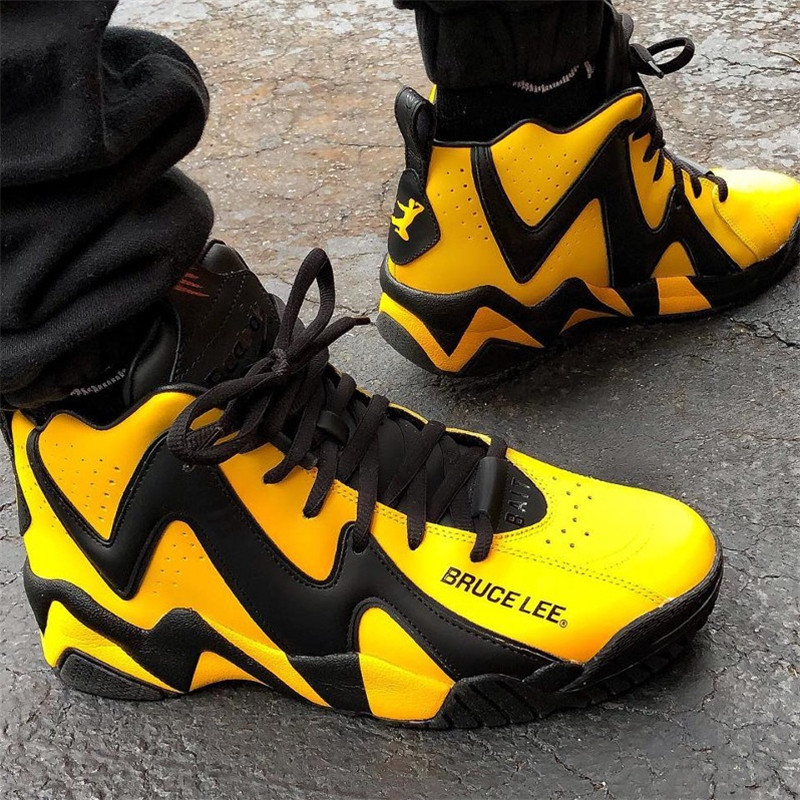 锐步reebokkamikazebaitbrucelee李小龙联名火山篮球篮球鞋