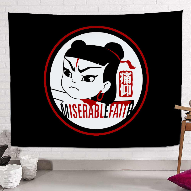 痛仰墙面工作室挂旗酒吧摇滚乐队布摇滚背景床头挂毯