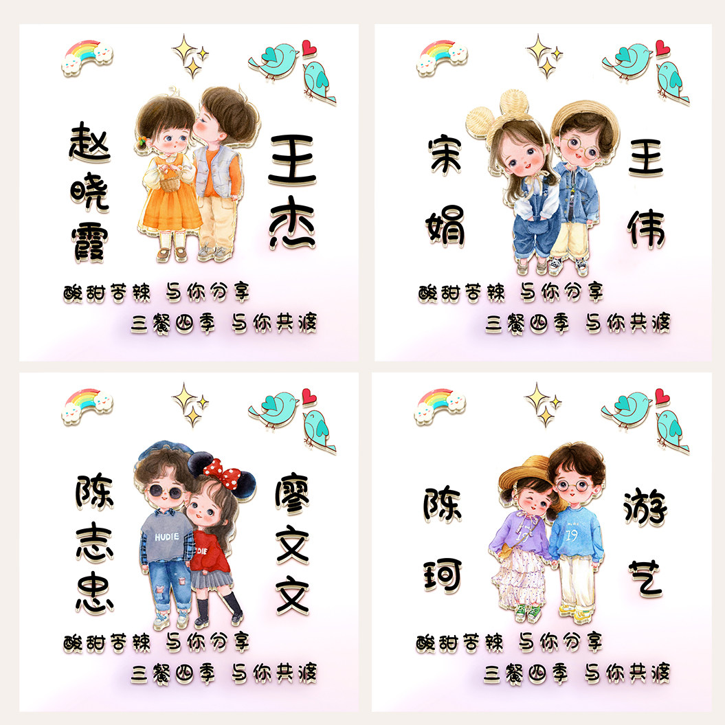 头像情侣微信姓氏签名制作卡通设计自己名字个性签名