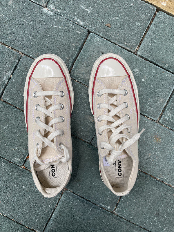 converse匡威1970s米白全白低帮三星星标帆布布鞋帆布鞋