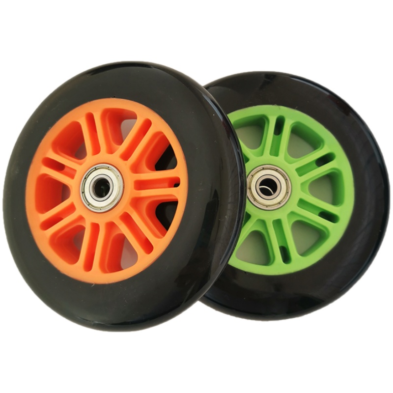 速滑大三轮滑四轮滑板车轮子4寸5寸童车配件直排轮子