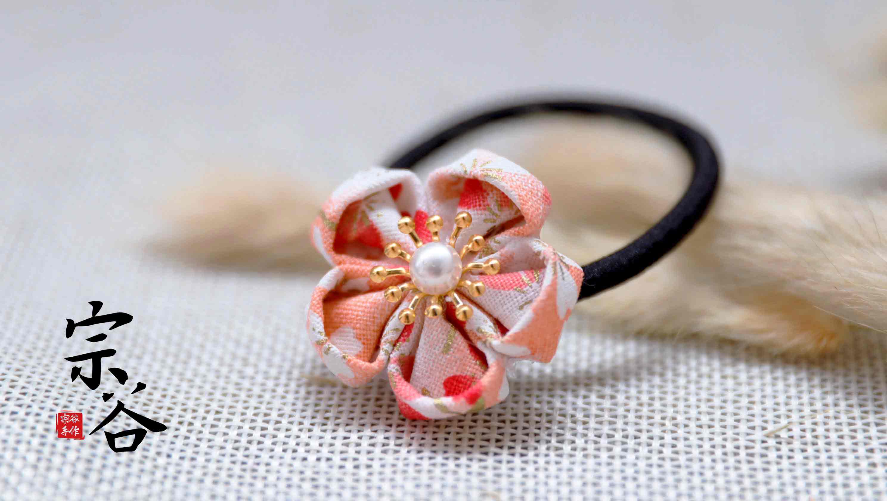 暂停接单原创手工布花发日本簪花日式和风发饰发饰