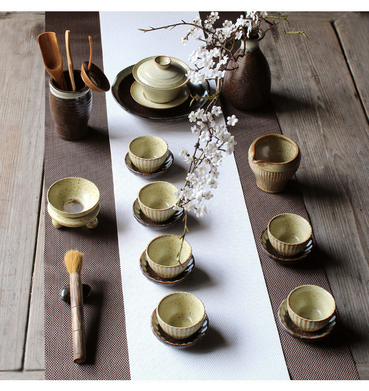 干泡茶具套装日式功夫台陶陶瓷家用组合整套整套茶具