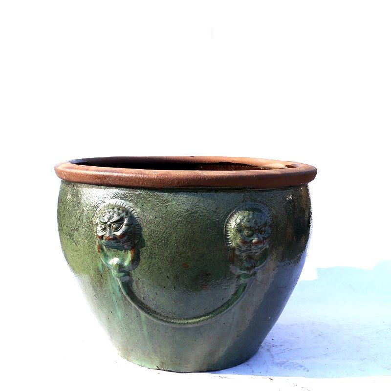 鱼缸园林景观老式大水缸土陶粗陶缸庭院荷花莲花缸风花盆