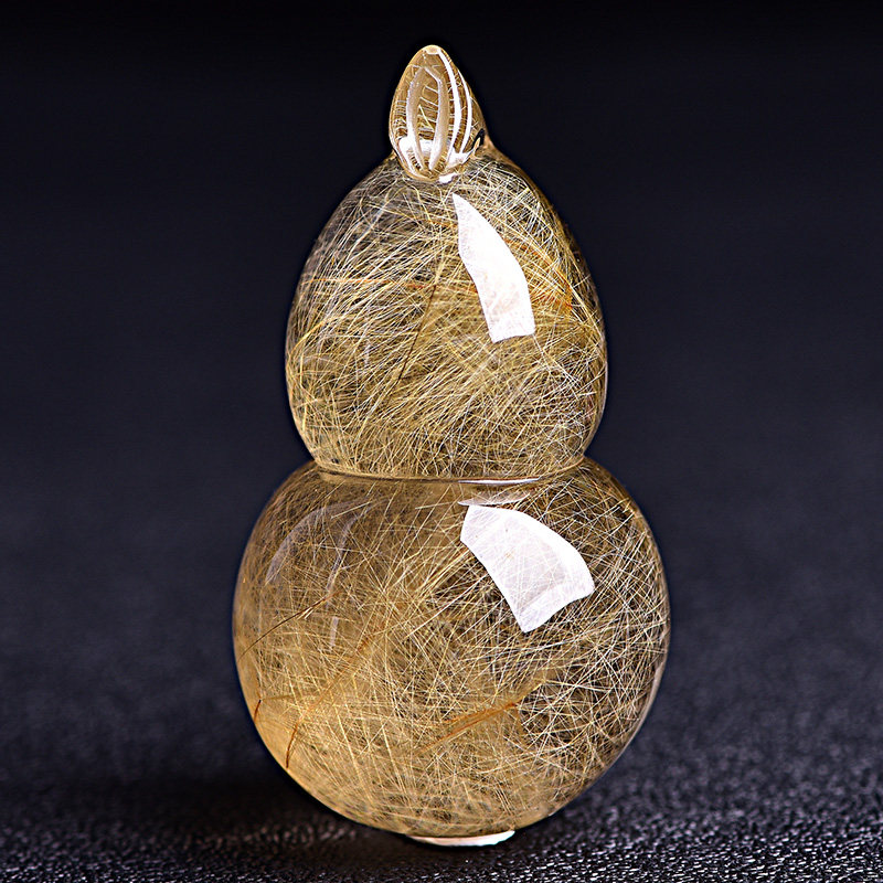 礼物金发景石葫芦福禄发客厅摆设开业礼品水晶摆件