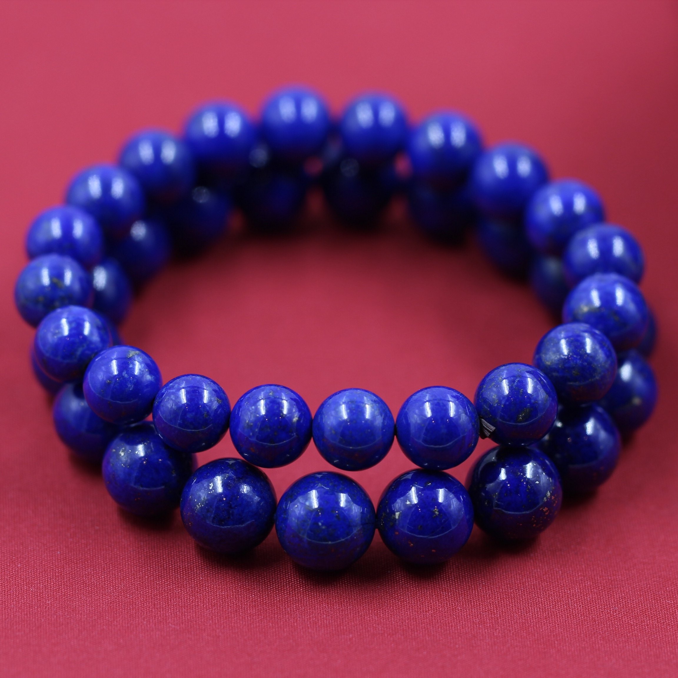 开光靛蓝手链女士石碑护身符手串女款开运时尚手链