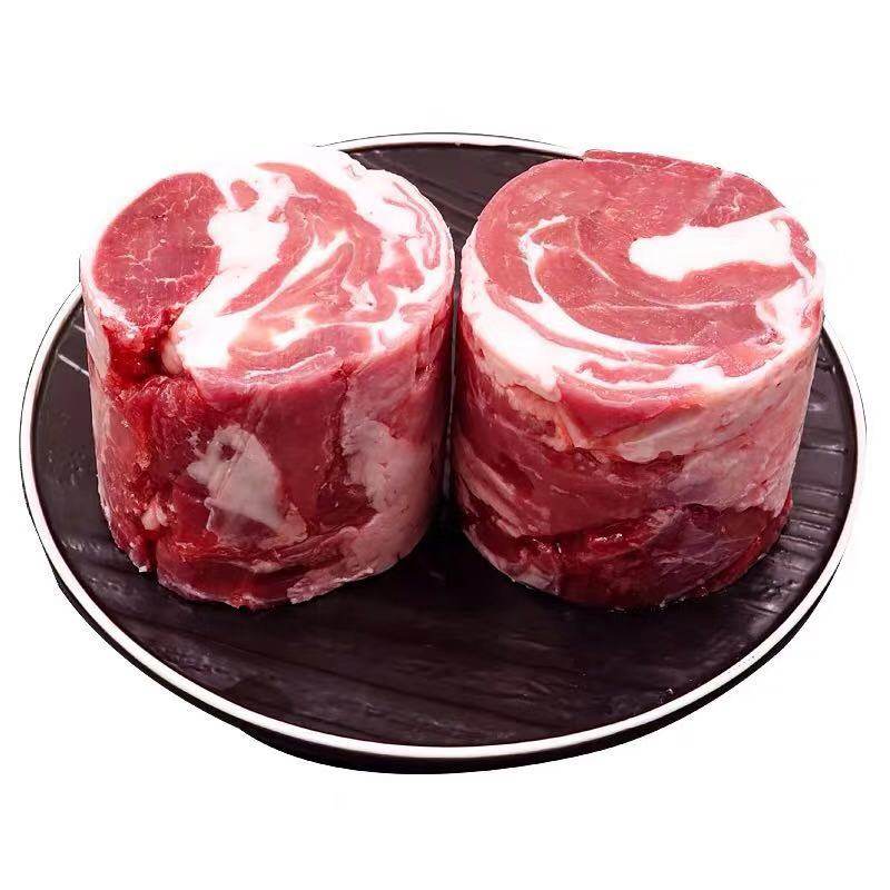 肉卷羊肉肉片内蒙古呼伦贝尔海拉尔西旗羔羊精排精腿羊肉卷