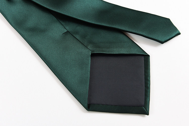 领带德国国军绿色男士商务务正纯色10cm休闲领带