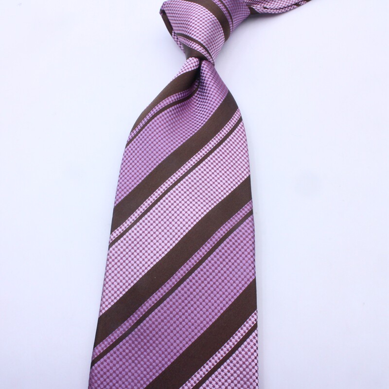 领带薰衣草气息淡雅紫色优雅气质纯真真丝商务领带