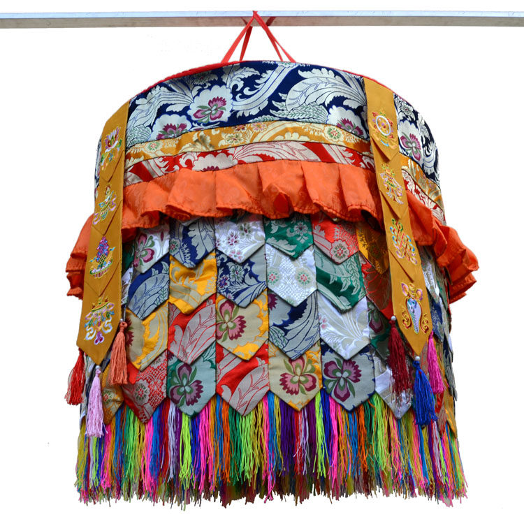 藏式装饰八吉祥宝伞藏传佛教尼泊尔密宗寺庙佛堂用品佛教工艺品