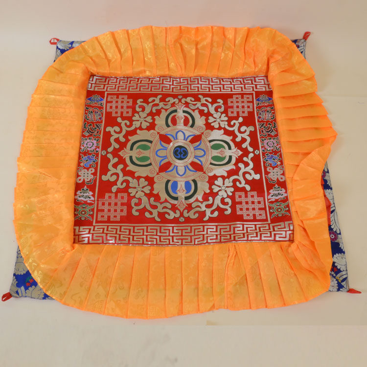 藏密佛教用品寺庙法会佛堂装饰 十字金刚杵宝盖华盖天棚佛顶盖1米